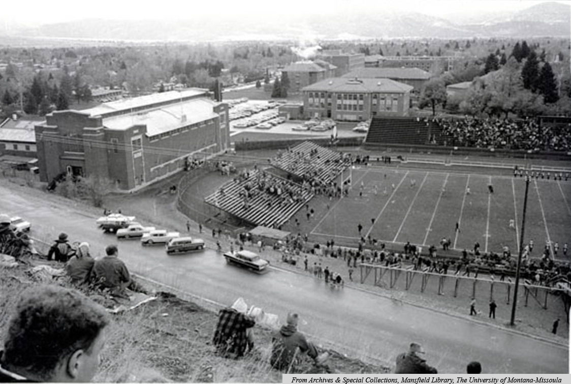 Dornblaser Field from Mount Sentinel - crca 1967-1968
